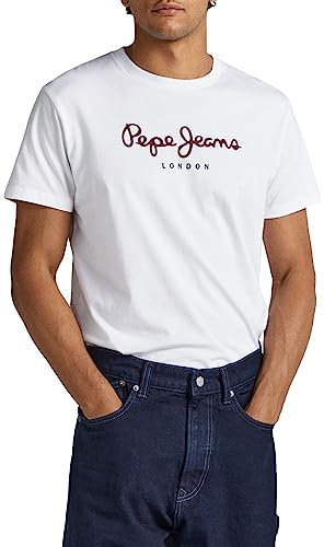 Pepe Jeans Herren Eggo N T-Shirt, White (White), L