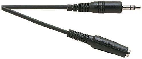 Electrovision 3.5 Mm Stereo Jack Plug To 3.5 Mm Stereo Jack Socket Screened Lead Black