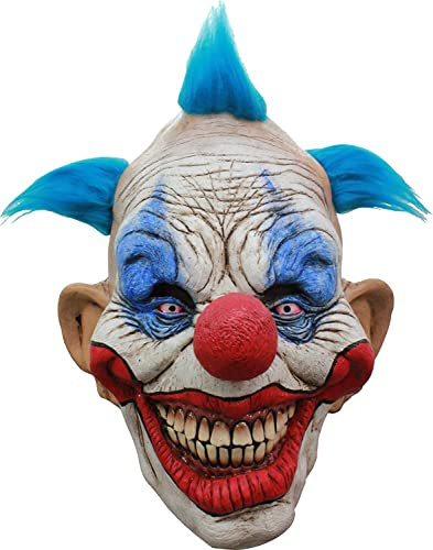Ghoulish Productions - Gruseliger Clown Terror Dammy Maske, Clowns Serie, strapazierfähiges Latexkostüm, handbemalt, Halloween, Karnevalsumzug, Kostümparty, Einheitsgröße
