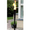 Krause & Sohn Gartenfackel Metall, Stabfackel mit Lampenölbetrieb, Fackel, Dekofackel (1, Schwarz)