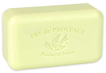 Pre de Provence Artisanal Soap Bar, Natural French Skincare, Enriched with Organic Shea Butter, Quad Milled for Rich, Smooth & Moisturizing Lather, Linden, 5.3 Ounce