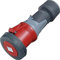Mennekes 101300058 prolongadores Power Top Xtra, Steckdosen CEE, 400 V, 50 – 60 Hz, 63 A, 5-polig, IP 67 Grad Schutz, Rot