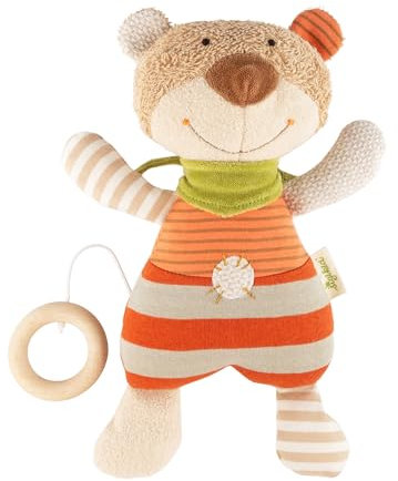 SIGIKID 48916 Spieluhr Bär Green Mädchen und Jungen Babyspielzeug empfohlen ab Geburt mehrfarbig