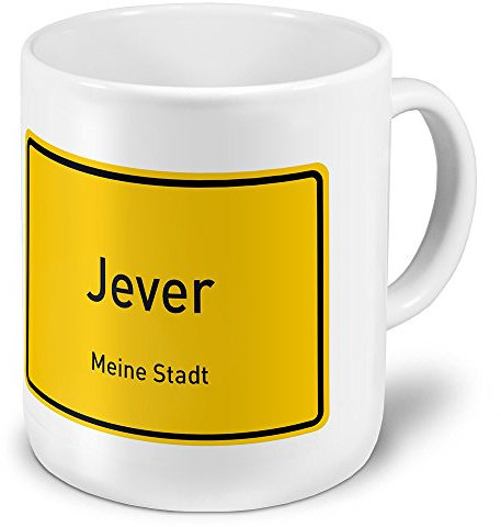 digital print XXL Jumbo-Städtetasse Jever - XXL Jumbotasse mit Design Ortsschild - Städte-Tasse, Städte-Krug, Becher, Mug
