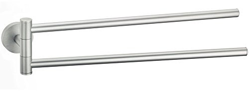Kela Handtuchhalter Abramo aus Aluminium in Silber, 43 x 9.5 x 5 cm
