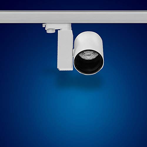 Mextronic 3-Phasen-Strahler/LED-Schienenleuchter: 22 Watt, Warmweiß inkl. Schienensystem-Adapter