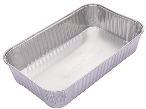 Char-Broil 2425514W12 Big Easy Fettschale, silberfarben, 5 Stück