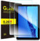 MUNDDY- Funda GIRATORIA 360º con Soporte para Huawei MediaPad T5 10,rotable 360° (Pack 2 Protectores, Transparente)