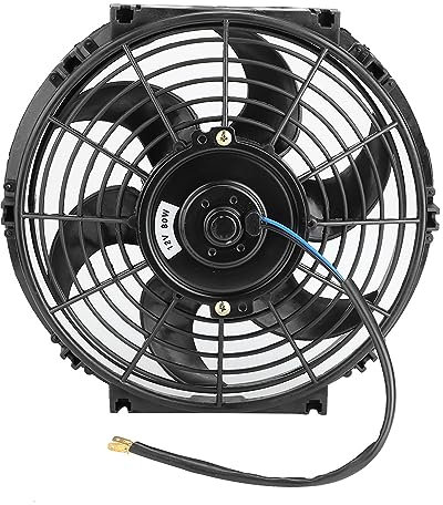electric radiator fan 10 inch slim cooling with mounting kit push pull 12v engine installation accessories
