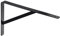 Gedotec Schwerlastwinkel ATHENA 1 Stück Regalwinkel I Tiefe 400 mm I Schwerlastkonsole Schwarz I Wandhalterung Regal Tragkraft 300 kg I Winkel Metall massiv | Regalträger | Wandmontage Konsole
