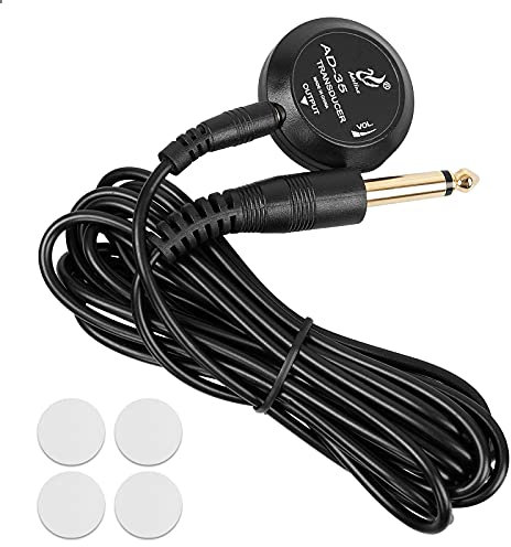 Micro de guitare acoustique, transducteur piézo pour guitare acoustique, ukulélé, violon, mandoline, banjo, violoncelle, kalimba, harpe, etc.