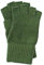 FosterNatur, Damen Fingerlose Wollhandschuhe, 100% Wolle (Grün, Gr. 8)