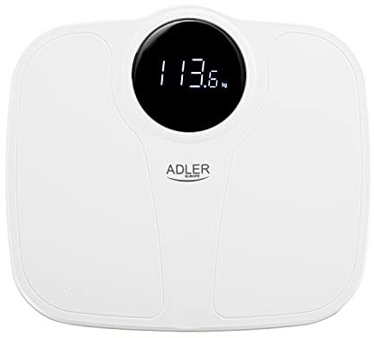 ADLER Badezimmerwaage - 180 kg, hohe Genauigkeit (100 g)