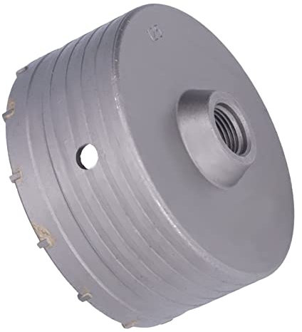 Pwshymi Scie Cloche à Béton, 125mm Scie Cloche Murale Haute Dureté Scies Cloches Carotteuse Trépan Beton pour Brique, Ciment, Pierre