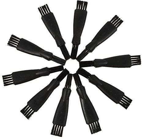 GLEAVI 10stücke Teiliges Rasierpinsel Für Elektrische Rasierer Schwarz Mini Kompatibel Mit Meisten Marken Für Reinigung Von Bart Und Langlebig Und Pflegeleicht
