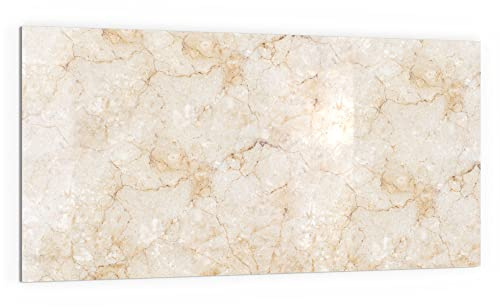 DEQORI Küchenrückwand Glas | Motiv Miteinander verschmolzen | 100x50 cm | Bad- oder Herd-Rückwand | Herdblende Spritzschutz für Küche & Badezimmer | moderne Deko für Fliesenspiegel