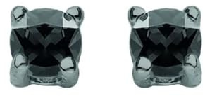 Amen Ohrringe, (P) Diamonds, BRINCOS Silver 2 mm, Prata 925 (0,4 g), Diamant ELPNN3 Marke, Einheitsgröße, Nicht-Edelmetalle, Kein Edelstein