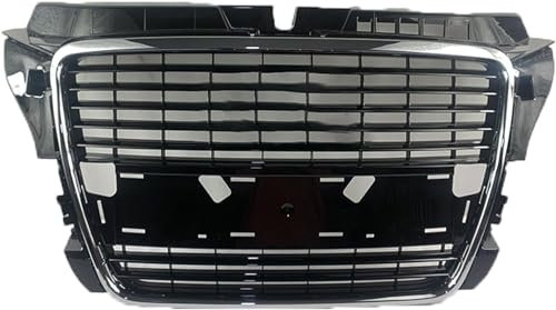 BUGX Coche Rejillas Frontales de Radiador para Audi A3, Rejilla Parachoques Frontal Rejilla AdmisióN Rejilla Malla Parrilla, Auto Accesorios