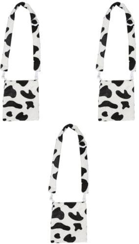 OSALADI 3 Schultasche mit Kuhmuster Trendige Tasche mit Kuhmuster Schultertasche Kuhmuster Schulranzen Kuhmuster Crossbody Tasche Umhängetasche Einkaufstasche für Frauen eingebaut Tier