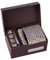 BRERA 67 - coffret cadeau homme 5 pièces cravate, mouchoir de poche costume homme, pince à cravate, couvre boutons et bouton de manchette personnalisé, cadeau homme original mariage