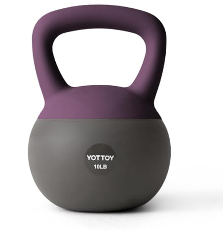 YOTTOY Soft Kettlebell, Set for Strength Training Kettlebells & Home Workouts, Soft-Sided Cushioned Base, Wide-Handle - Ideal for Men, Women, & Beginners