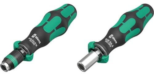 Wera 838 RA-R & RA S Bits-Handhalter mit Ratschenfunktion, 1/4 x 123,5 mm & 102 mm