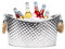 Dmnnlp 11L Ice Buckets for Parties, Stainless Steel Champagne Bucket, Large Drinks Bucket Beer Cooler for Family Parties Bars Clubs Camping Picnics