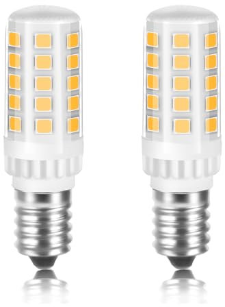Karyoosi 2er E14 LED Lampe, LED Glühbirne 4W 500lm, Neutralweiß 4000K, Ersetzt 40W Halogen Birne, E14 Led Leuchtmittel für Dunstabzugshaube Nähmaschine Wohnzimmer, Nicht Dimmbar