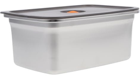 FELTECHELECTR Obst-aufbewahrungsbehälter Für Den Kühlschrank 1600 Ml Tragbare Lebensmittelboxen Lunchbox Aus Metall Kühlschrank-organizer