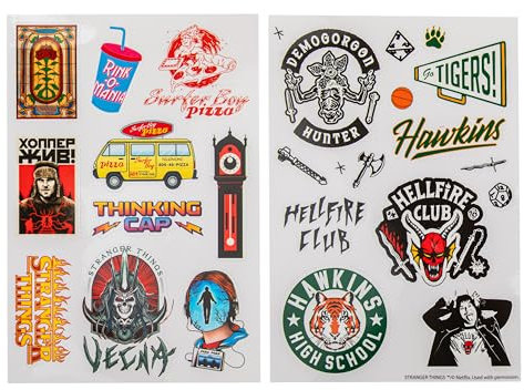 Cinereplicas Stranger Things - Season 4 Stickers - (Set of 25) - Official License
