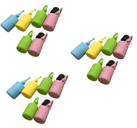 HAPINARY 18 Pcs étui de protection bouteille verre biberon verre étui de transport pour porte-huiles essentielles étui de voyage huile essentielle Cas porte-bouteille range bouteille valise