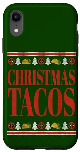 iPhone XR Marvel Deadpool Wade Wilson Christmas Tacos Holiday Case