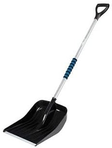 Wintem Schneeschaufel mit Aluminiumgriff, 143 x 38 x 18 cm, ideal für den Winter, ergonomischer, Rutschfester Griff, robuste Struktur, leicht und langlebig, einfach zu bedienen