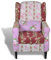 Kangmusi Sessel mit Patchwork-Design Stoff, kangmusi240490