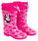 PERLETTI Stivali Pioggia Minnie con Fiocchi per Bambine - Stivaletti Impermeabili Bambina con Minni Mouse e Suola Antiscivolo - Scarponcini Disney con Chiusura a Coulisse Rosa (Rosa a Pois, 28/29 EU)