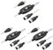 CENMEN 3X USB MIDI Cable Adapter, USB Type A Male to MIDI Din 5 Pin In-Out Cable Interface with LED Indicator for Keyboard