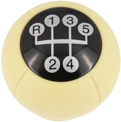 Recambo Schaltknauf 5 Gang passend für Opel Zafira A 1999-2005, Meriva A 2003-2009, Plug & Play, Auto Schalthebel, beige