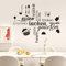 EUIOOVM Wandtattoo Küche Wandtattoo Sprüche Schwarze Wandaufkleber Küche Wandsticker Wanddeko für Esszimmer Wohnzimmer Schlafzimmer