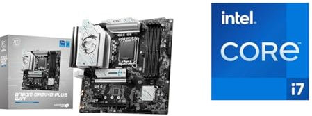 MSI B760M Gaming Plus WiFi Motherboard + Intel® Core™ i7-14700KF Desktop Processor 20 Cores