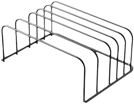 Escurridor de platos – Escurridor de platos de cocina con 5 ranuras para ahorrar espacio, organizador multifuncional antideslizante para ollas y sartenes | Soporte para tabla de cortar accesorios de
