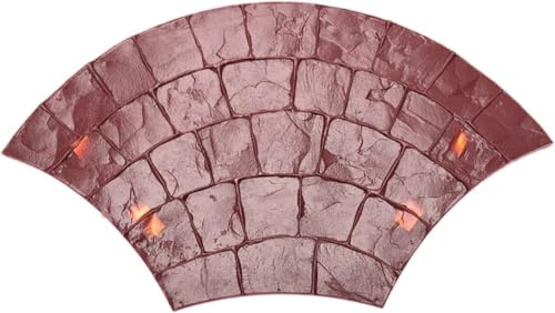 Molde de hormigón para fundición Almohadilla de textura de hormigón con textura de ladrillo de piedra a escala, almohadilla de sellado de poliuretano, molde de pared de cemento for parques, jardines y