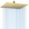 Zehnschön 16 Zoll (40.5cm) Regendusche Duschkopf – Edelstahl, Hochdruck, Ultradünn, 360° Schwenkbar – Großer Luxus-Kopfbrause für Spa-Duscherlebnis, Einfache Montage (Gold, 16 Zoll)