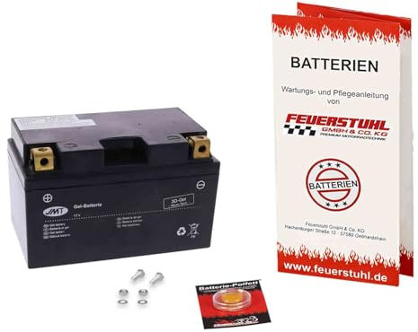 Gel Batterie für Yamaha YZF-R1, 2007-2008 (RN19) wartungsfrei, einbaufertig (inkl. 7,50€ Pfand)