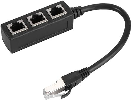 DIYEAH Adaptateur Répartiteur Lan Mâle Vers Femelles Câble Réseau Ethernet Avec Protection Anti-interférences Pour Ordinateurs Et Routeurs Sortie Multiples Pour Connexion Internet Plusieu