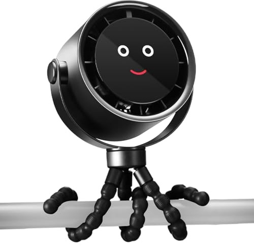 Clip Fan for Stroller | Cooling Portable Fan for Stroller,360 Rotatable Cool Gadgets, Battery Operated Air Cooler for Summer Crib Car Seat Bike Treadmill