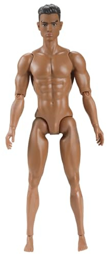 Grtheenumb Actionfiguren, Actionfiguren im Maßstab 1:6 für benutzerdefinierte asiatische/europäische Haut-Muskel-Muskel-männliche Figurenkörper
