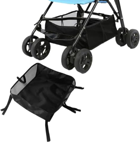 QEXUJOW 1 Stück Aufbewahrungstasche aus Netzgewebe für Kinderwagen, universeller Aufbewahrungskorb für Kinderwagen, zur Aufbewahrung von Babyartikeln.