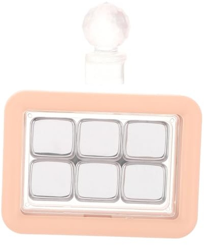 Palette Magnetica Vuota per Ombretti e Rossetti, Beige, Plastico | Inserto Metallo, Ricarica Flessibile, Partizione Separata, Formato Compatto per Viaggio e Ordine Chiaro