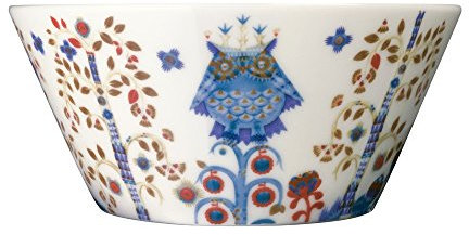 Iittala 1012458 Taika Schale, Porzellan, Weiss/opulenter Garten