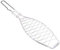 Fischbräter, Gesamtgröße 41 x 14cm, mit beschichtetem Griff , Fischwender, Fischgriller, Grillfischklammer